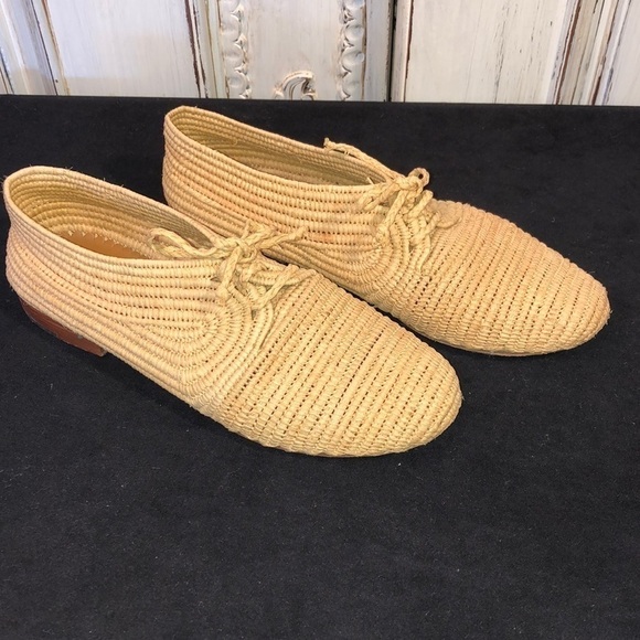 Carrie Forbes Vero Cuolo Made in Morocco Weaved Lace Flat Size 6 - Picture 1 of 7